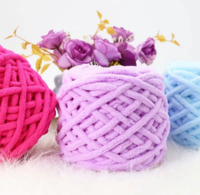 DIY Chunky Chenille Yarn Crochet Ice Wool Poly Nylon Chenille Yarn Hand Knitting Wholesale Yarn Chenille