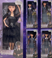 Hot Sale 11inch Dress up Dolls Wednesday Addams Gothic Colorbox For Kids Girls Gift Clothing Doll Plastic Figure Addams