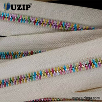 rainbow colored zippers long chain