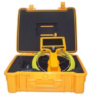 Portable video sewer inspection camera with waterproof camera