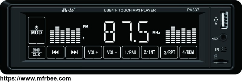 fully_touch_screen_lcd_screen_car_mp3_player_with_remote_control