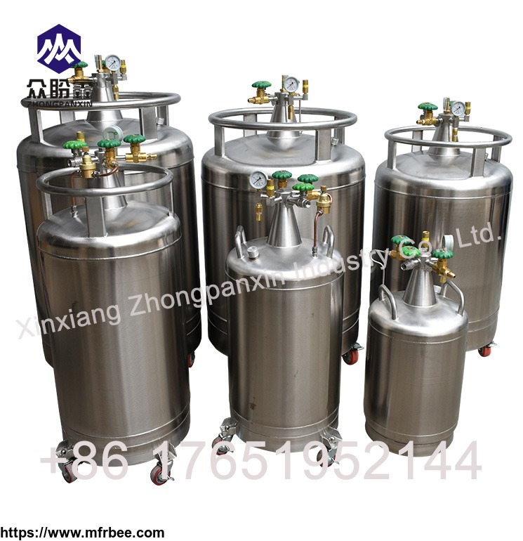 stainless_steel_self_pressuring_dewar_for_storage_and_dispensing_liquid_nitrogen