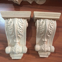 Home Decoration Factory Supplier  Antique Wood Carving Corbels