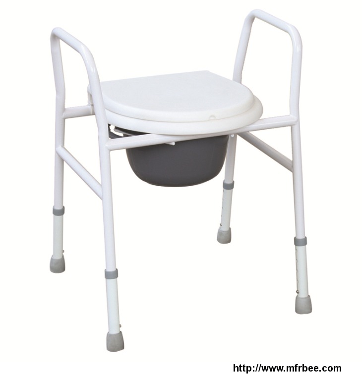 powder_coated_steel_commode_chair_with_armrests