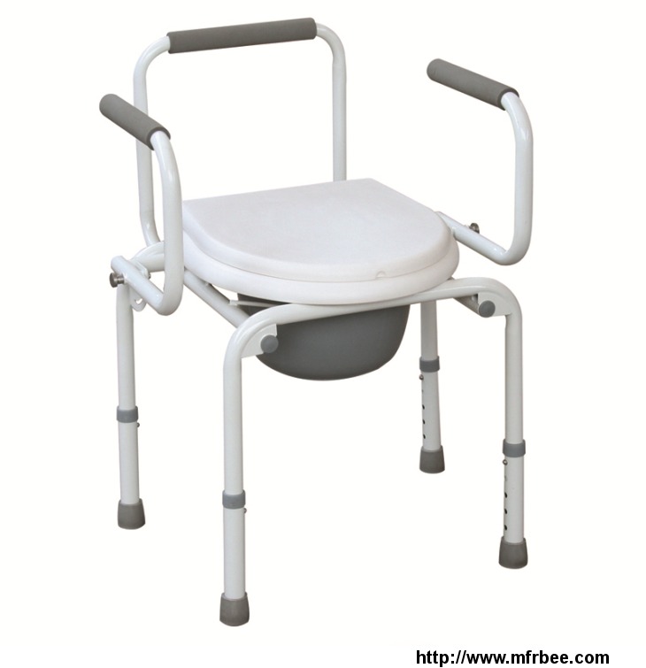 powder_coated_steel_drop_arm_commode_chair_with_adjustable_height