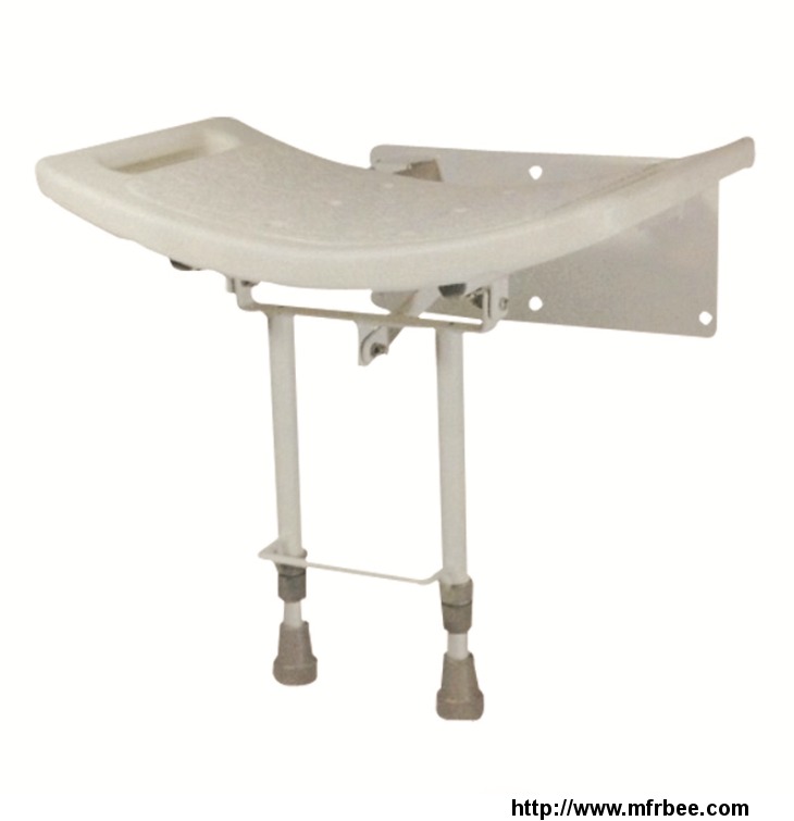 wall_mount_folding_shower_seat_with_ergonomically_curved_design