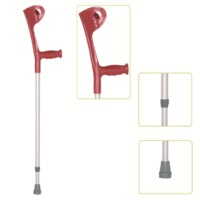 Height Adjustable Lightweight Walking Forearm Crutch With Comfortable Handgrip