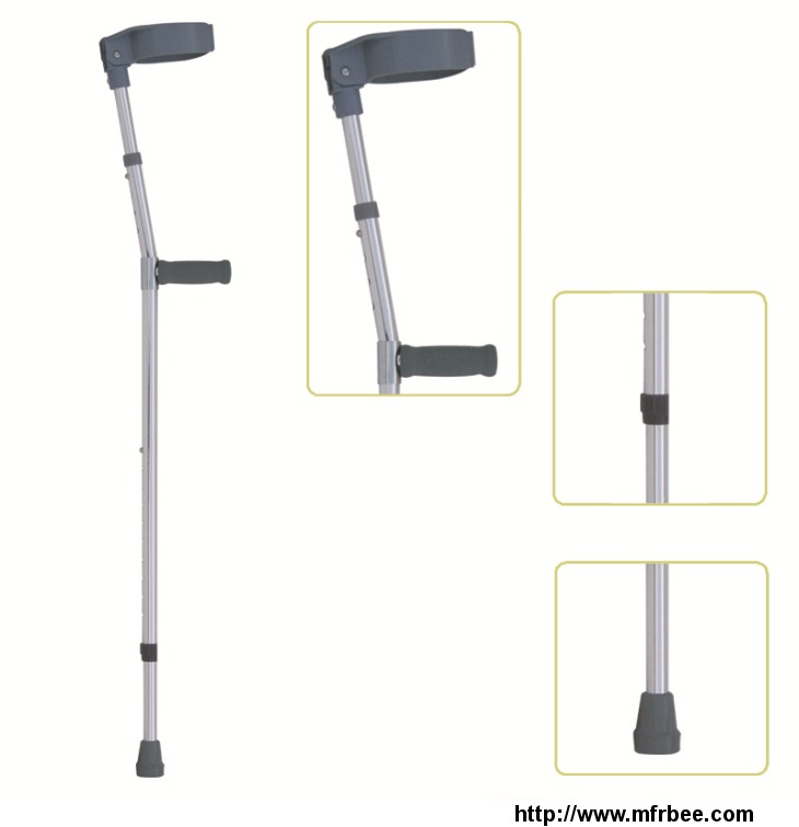 height_adjustable_lightweight_walking_forearm_crutch_with_comfortable_handgrip