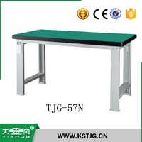 TJG-57N steel industrial workbench with rubber top