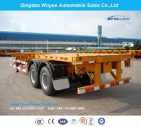 more images of 2 Axle 40FT Container Skeleton Semi Truck Trailer