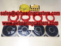 Air bearings skids and caster skids details