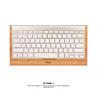 SAMDI Original Bamboo Sample Desk Rack Wooden iMac Bluetooth Bracket Dock Keyboard Mount Stander(Holder Showcase) for iMac Mac Pro Wireless Keyboard