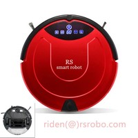 mop Vacuum Cleaner Robot for home cordless sweep machine with long side brush,long battery life,anti-collision smart sweeper