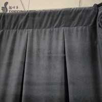 Pipe and drape system 350g/ sqm velvet portable backdrop fabric heavy draping on stand