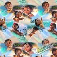 more images of lovely and popular baby moana digital print fabric