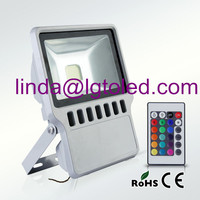 more images of led flood light 100W RGB color with remote controller IP65