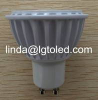 white color aluminum shell LED spotlight GU10
