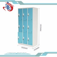 more images of Steel furniture student clothes metal nine doors locker with price