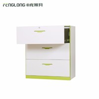 Popular design high quality 3 drawer wide metal file cabinet