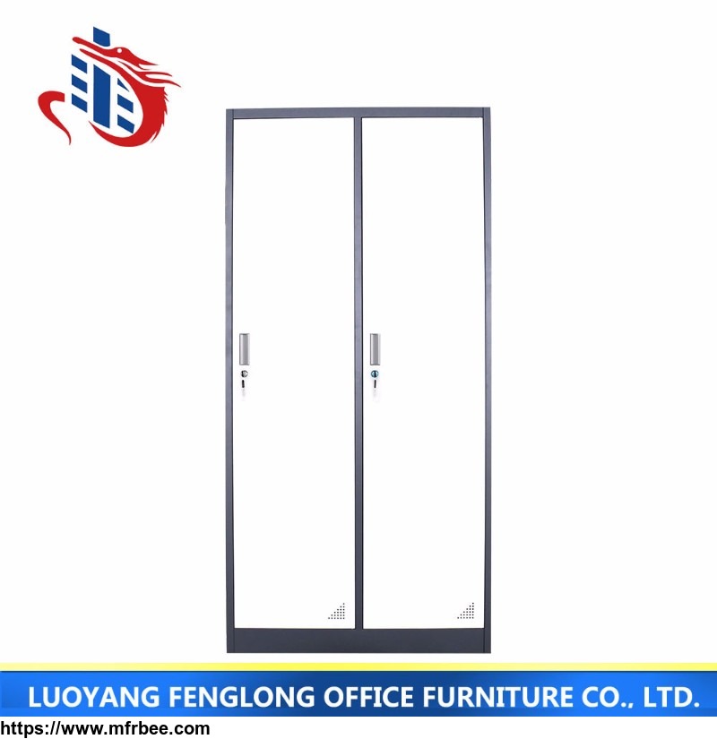commercial office furniture 2 swing door metal storage file cabinets with adjustable shelves