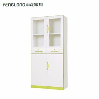 more images of New design modern glass display file cabinet 4 door storage cabinet with 2 drawers