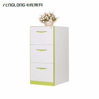 more images of Popular Modern 3 Drawers File Cabinet with Wheels for Office Desk Furniture