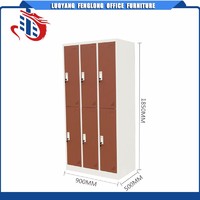 Luoyang cheap storage mental cabinet 6 door steel locker