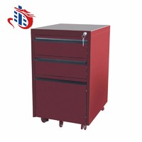 more images of China fenglong steel filing cabinet and vault 3 drawers movable pedestal
