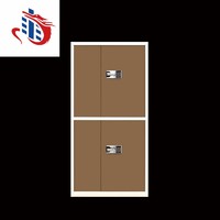 office furniture high quality low price 2 door safe cabinet with drawer inside