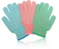 Color yarn dotted gloves