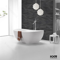 Top quality CE SGS freestanding solid surface soaking bathtub