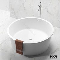 new design freestanding type square shower bathtub