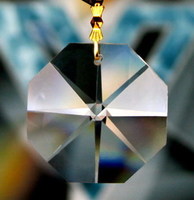 more images of Machine cut  brilliant crystal chandelier octagon beads for lighting parts