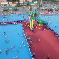 Giant Custom Inflatable Slide With Pool For Event