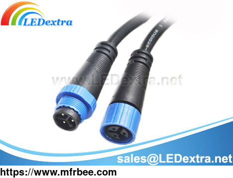 customized_led_grow_light_waterproof_m15_power_extension_cable