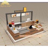 more images of Custom Modern Shopping Mall Retail Wooden Food Kiosk Supplier