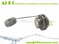 USB Waterproof Connector – Panel Mount, with protective cap