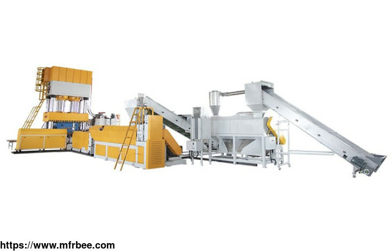 single_station_one_step_extrusion_molding_machine_for_mixed_waste_plastic_films