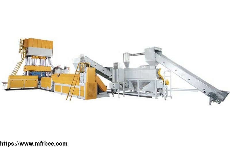 double_station_one_step_extrusion_molding_machine_for_mixed_waste_plastic_films