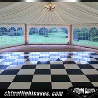 more images of EASY SET UP WHITE AND BLACK DANCE FLOOR FOR WEDDING & PARTY