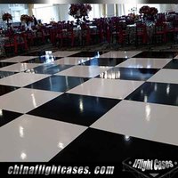 more images of Wholesale Price Black and White Wedding Party Dance Floor Interactive Used Dancing Floor