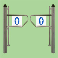 more images of Supermarket Cylindrical radar double open Auto Sensor Swing Shopping Gate/Door