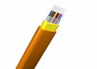 more images of Indoor Flat Ribbon Fiber Optic Cable GJDFJV 12 Colorful Fibers 4 8 Cores SM MM LSZH
