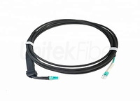 more images of FTTA Waterproof NSN Fiber Optic Patch Cord Duplex LC with Flexible Boot SM MM