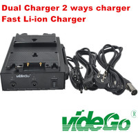 videGo camera battery dual Charger quick charger v mount battery charger gold mount charger single charger 2 way charger 4 gang charger quad charger