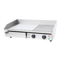 COMMERCIAL HALF GROOVED ELECTRIC GRIDDLE WITH CE APPROVED EG-822