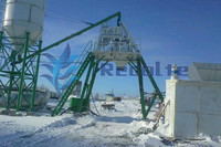 25m3 small skip upload engineering concrete batching/mixing plant