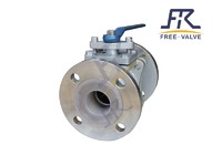 more images of FRQ41F46 Flanged PTFE PFA Fluorine  Lining  Ball Valve  Used in Corrosive Medium