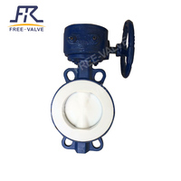 more images of Wafer Type Fluorine Lining Butterfly Valve