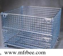 welded_wire_containers_with_wheels_for_storage_or_transporting